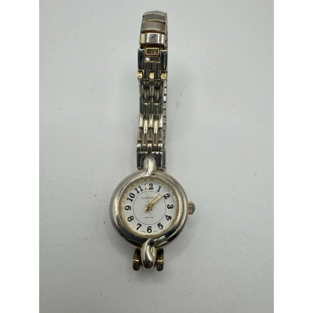 Vintage Woman's Claremont Gold Tone Stretch Wrist Watch